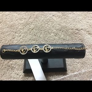 Women’s gold plated crystal Rhinestone bracelet